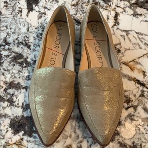 EUC Sole Society Champagne Beau Loafers 6.5M